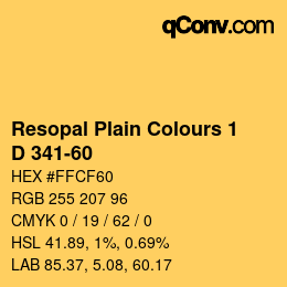 カラーコード: Resopal Plain Colours 1 - D 341-60 | qconv.com