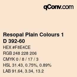 Código de color: Resopal Plain Colours 1 - D 392-60 | qconv.com