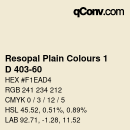 Farbcode: Resopal Plain Colours 1 - D 403-60 | qconv.com