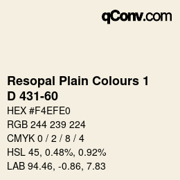 Farbcode: Resopal Plain Colours 1 - D 431-60 | qconv.com