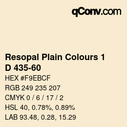 Farbcode: Resopal Plain Colours 1 - D 435-60 | qconv.com