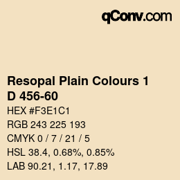 Código de color: Resopal Plain Colours 1 - D 456-60 | qconv.com
