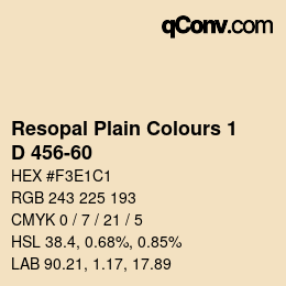 Código de color: Resopal Plain Colours 1 - D 456-60 | qconv.com