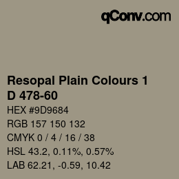 Código de color: Resopal Plain Colours 1 - D 478-60 | qconv.com