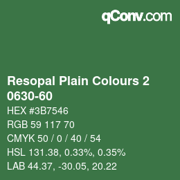 Farbcode: Resopal Plain Colours 2 - 0630-60 | qconv.com