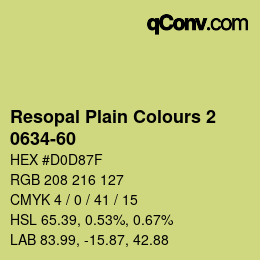 Código de color: Resopal Plain Colours 2 - 0634-60 | qconv.com