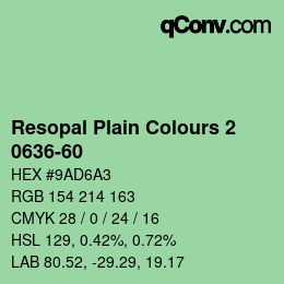 Farbcode: Resopal Plain Colours 2 - 0636-60 | qconv.com