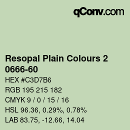 Código de color: Resopal Plain Colours 2 - 0666-60 | qconv.com