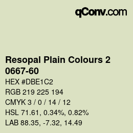 Farbcode: Resopal Plain Colours 2 - 0667-60 | qconv.com