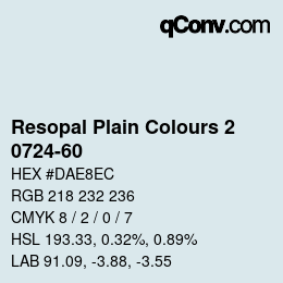 Farbcode: Resopal Plain Colours 2 - 0724-60 | qconv.com