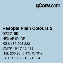 Código de color: Resopal Plain Colours 2 - 0727-60 | qconv.com