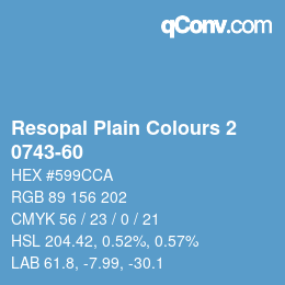 Farbcode: Resopal Plain Colours 2 - 0743-60 | qconv.com