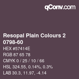 Código de color: Resopal Plain Colours 2 - 0798-60 | qconv.com