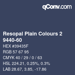 Farbcode: Resopal Plain Colours 2 - 9440-60 | qconv.com