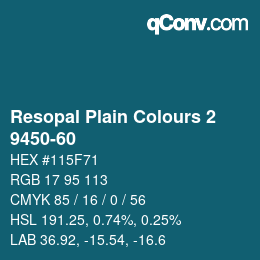 Farbcode: Resopal Plain Colours 2 - 9450-60 | qconv.com