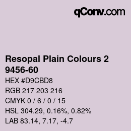 カラーコード: Resopal Plain Colours 2 - 9456-60 | qconv.com