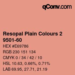 Código de color: Resopal Plain Colours 2 - 9501-60 | qconv.com