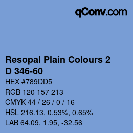 Código de color: Resopal Plain Colours 2 - D 346-60 | qconv.com