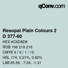 Código de color: Resopal Plain Colours 2 - D 377-60 | qconv.com