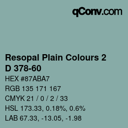 Código de color: Resopal Plain Colours 2 - D 378-60 | qconv.com