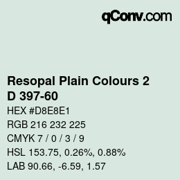 Código de color: Resopal Plain Colours 2 - D 397-60 | qconv.com