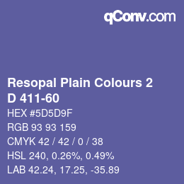 Farbcode: Resopal Plain Colours 2 - D 411-60 | qconv.com