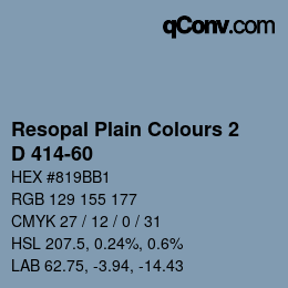 Código de color: Resopal Plain Colours 2 - D 414-60 | qconv.com