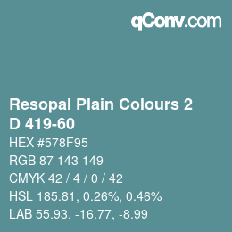 Farbcode: Resopal Plain Colours 2 - D 419-60 | qconv.com