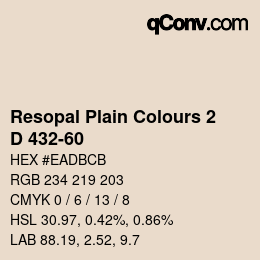 カラーコード: Resopal Plain Colours 2 - D 432-60 | qconv.com