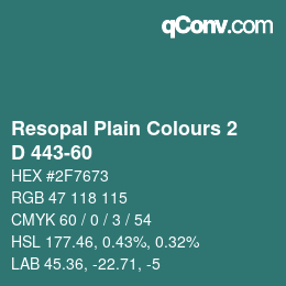 Farbcode: Resopal Plain Colours 2 - D 443-60 | qconv.com