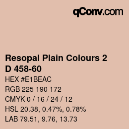 カラーコード: Resopal Plain Colours 2 - D 458-60 | qconv.com