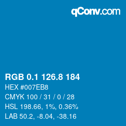 Color code: RGB 0.1 126.8 184 | qconv.com