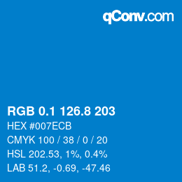 Color code: RGB 0.1 126.8 203 | qconv.com