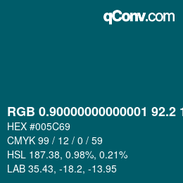 カラーコード: RGB 0.90000000000001 92.2 105 | qconv.com