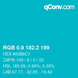 Color code: RGB 0.9 182.2 199 | qconv.com