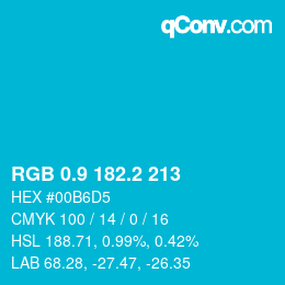 Color code: RGB 0.9 182.2 213 | qconv.com