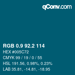 Color code: RGB 0.9 92.2 114 | qconv.com