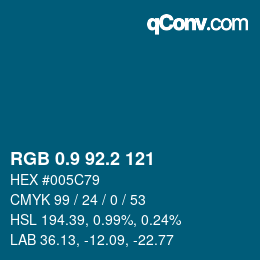 Color code: RGB 0.9 92.2 121 | qconv.com