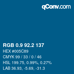 Color code: RGB 0.9 92.2 137 | qconv.com