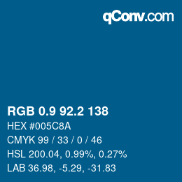 Color code: RGB 0.9 92.2 138 | qconv.com