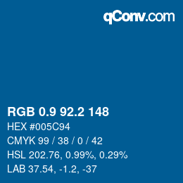 Color code: RGB 0.9 92.2 148 | qconv.com
