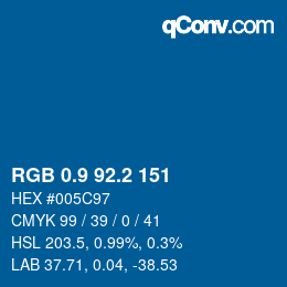 Color code: RGB 0.9 92.2 151 | qconv.com