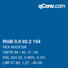 Color code: RGB 0.9 92.2 154 | qconv.com