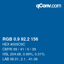 Color code: RGB 0.9 92.2 156 | qconv.com
