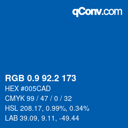 Color code: RGB 0.9 92.2 173 | qconv.com