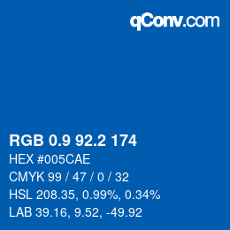 Color code: RGB 0.9 92.2 174 | qconv.com