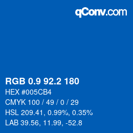 Color code: RGB 0.9 92.2 180 | qconv.com