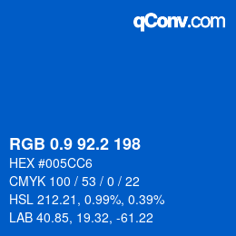 Color code: RGB 0.9 92.2 198 | qconv.com