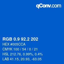 Color code: RGB 0.9 92.2 202 | qconv.com