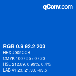 Color code: RGB 0.9 92.2 203 | qconv.com